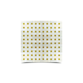 Moroccan Mosaic Beige & White Tile - 12-inch