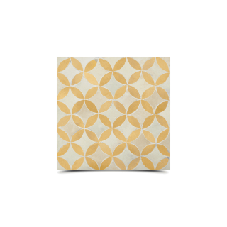 Moroccan Orange & Beige Mosaic Tiles - Handmade Geometric Design