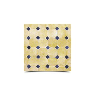 Mosaic Blue & Beige Tiles - Moroccan Mosaic Pattern