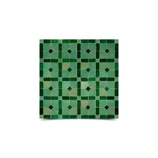 Moroccan Mosaic Pattern Light & Dark Tile - Elegant Design