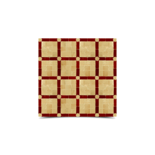 Captivating Moroccan Mosaic Red & Beige Tiles - 168