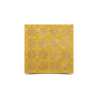 Moroccan Mosaic Beige & Yellow Tile Pattern - Elegant & Durable