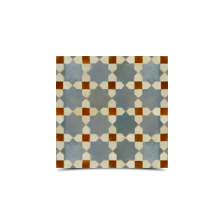 Moroccan Mosaic Tile: Vibrant Multi-Color Star Design