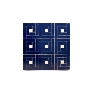 Blue White Moroccan Mosaic Tiles - Premium Quality