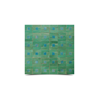Moroccan Green & Blue Mosaic Tiles - Elegant & Durable