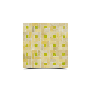Moroccan Mosaic Beige Yellow Pattern - High-Quality Glazed Tiles