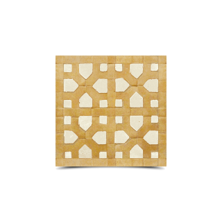 Moroccan Mosaic Tiles - White & Beige Geometric Pattern