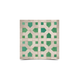 Elegant Moroccan Gray Green Mosaic Tiles