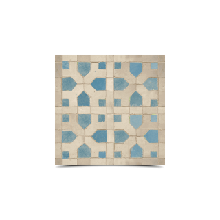 Moroccan Mosaic Tile Blue Gray – Handcrafted Zellij Design