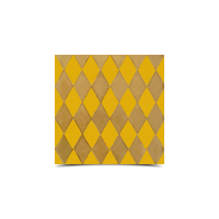 Moroccan Mosaic Yellow & Beige Pattern - Handmade Tiles