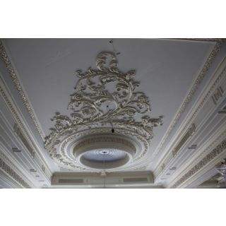 Moroccan Gypsum Plaster Rose Ceiling Medallion