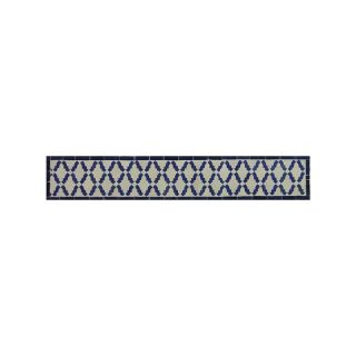 Moroccan Mosaic Border Tile - Dark Blue Elegance