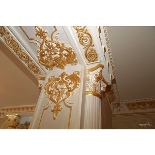 Moroccan Gypsum Plaster Arch with Dadoes