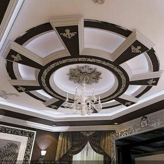 Moroccan Handcrafted Gypsum Plaster Rose for Ceilings