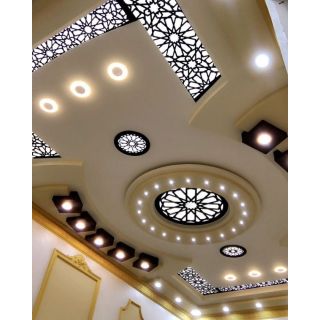 Moroccan Plaster Ceiling Rose 010 - Premium Gypsum-Fiberglass Design for Elegant Home Transformation