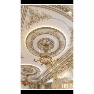 Moroccan Handmade Plaster Ceiling Decoration - Elegant design inspired by Morocco.