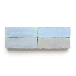 Baby Blue Bejmat Tiles - Durable Moroccan Tiles - Indoor & Outdoor