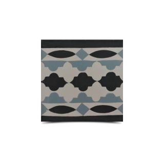 Moroccan Cement Border Tiles - Gray, White & Black Pattern