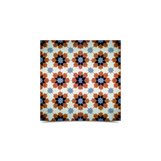 Moroccan Geometric Cement Tiles - Multi-Color Pattern
