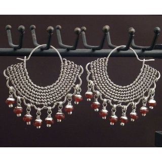 Moroccan Tuareg Berber Geometric Earrings - Handcrafted Contemporary Jewelry