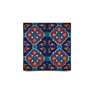Elegant Moroccan Hand Painted Mosaic Tiles in Vibrant Tones