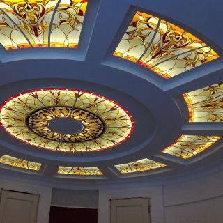 Luxury Moroccan Rose Plaster Ceiling 097 - Handmade Gypsum Design