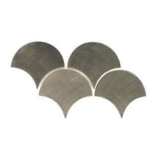 Large Moroccan Fish Scale Tiles in Sooty Grey