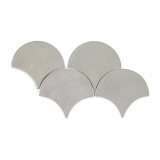 Moroccan Fish Scales - Light Grey Mermaid Tiles