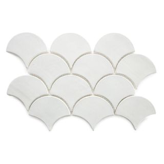Moroccan Fish Scale Tiles in Parchment White - Premium Ocean-Inspired Tiles
