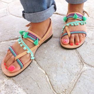 Boho Chic Eco-Friendly Handcrafted Sandals - Sustainable and Stylish Footwear