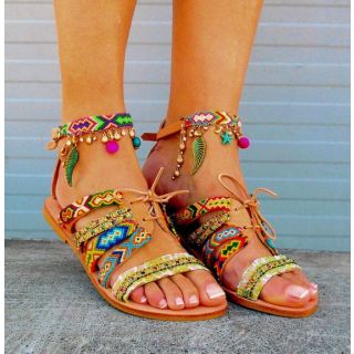 Boho Sandals 032 - Trendy and Chic Footwear for Fashionistas