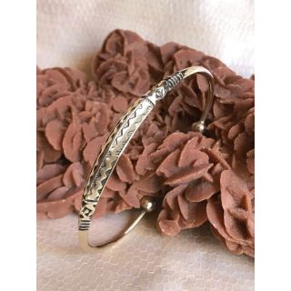 Moroccan Tuareg Berber Silver Geometric Bracelet, Adjustable Elegance