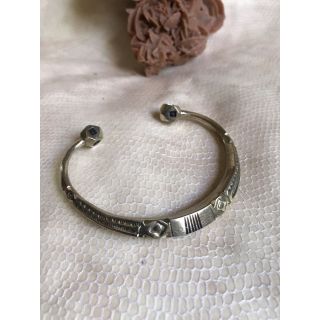 Moroccan Handcrafted Silver Bracelet with Geometric Patterns