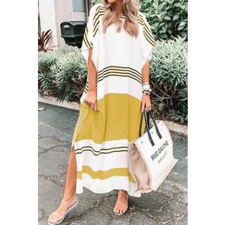 Moroccan-Inspired Embroidered Kaftan Dress 115 - Bohemian Chic Statement Piece