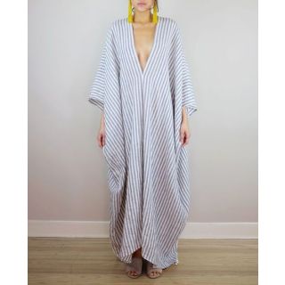 Bohemian Embroidered Kaftan Dress for Chic Moroccan Style