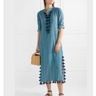 Moroccan Embroidered Kaftan Dress - Bohemian Chic Statement Piece