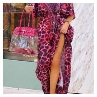 Vacation Maxi Moroccan Beach Cover Up - Lightweight Silk Caftan