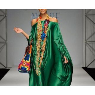 Exquisite Moroccan Embroidered Kaftan Dress - Bohemian Chic Style