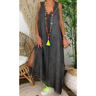 Stylish Moroccan Embroidered Kaftan Dress