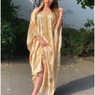 Exquisite Moroccan Embroidered Kaftan Dress 181 - Bohemian Chic SelectListItem.