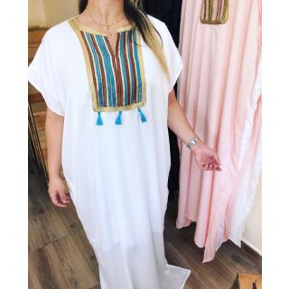 Moroccan Embroidered Kaftan Dress 209