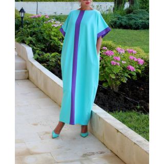 Bohemian Moroccan Embroidered Kaftan Dress | Chic & Stylish