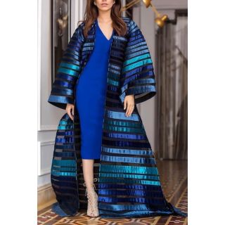 Moroccan Embroidered Kaftan Dress – Bohemian Chic Style