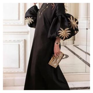 Moroccan Embroidered Kaftan Dress | Bohemian Chic Statement Piece