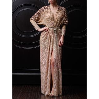 Moroccan Embroidered Kaftan Dress | Bohemian Chic Statement