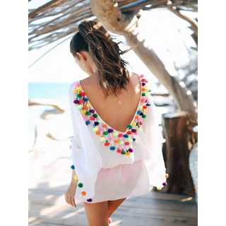 Maxi Moroccan Beach Cover Up | Elegant Vacation Essential