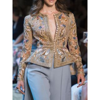 Elegant Moroccan Embroidered Kaftan Dress for Bohemian Style