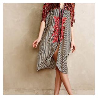 Moroccan Kaftan Style Beach Cover-Up | Vacation Maxi Dress