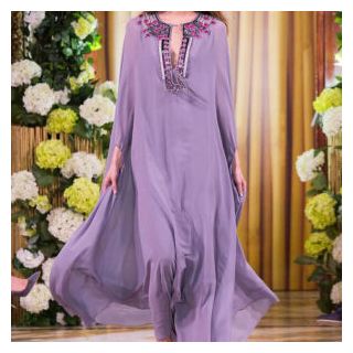 Bohemian Embroidered Moroccan Kaftan Dress 058 for Casual Style
