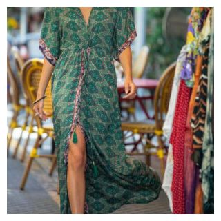 Moroccan Embroidered Kaftan Dress - Bohemian Chic Style